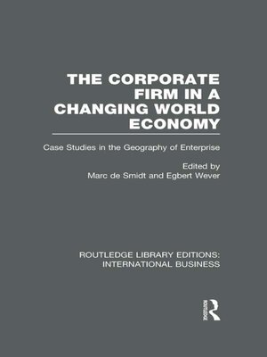 cover image of The Corporate Firm in a Changing World Economy (RLE International Business)